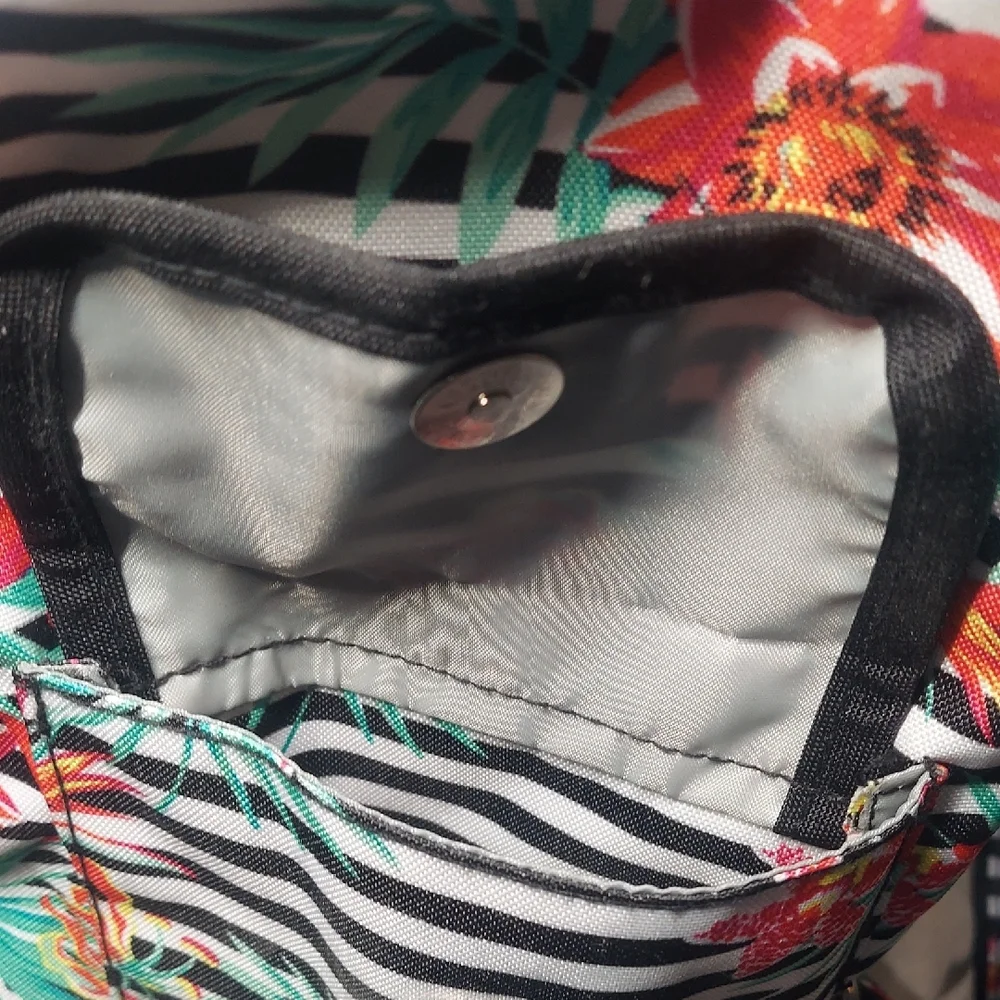 High Sierra Elly Backpack Tropical Stripe Black Floral Rucksack Tech Spot Tablet